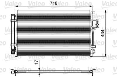 Condensador, aire acondicionado VALEO 814100