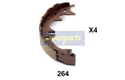 Juego de zapatas de frenos JAPANPARTS GF-264AF