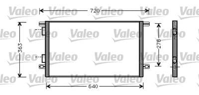 Condensador, aire acondicionado VALEO 818008