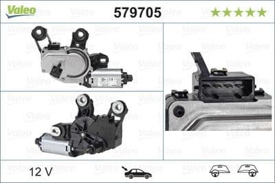 Motor del limpiaparabrisas VALEO 579705