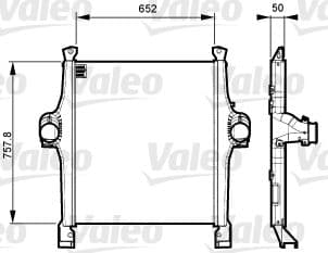 Radiador de aire de admisión VALEO 818736