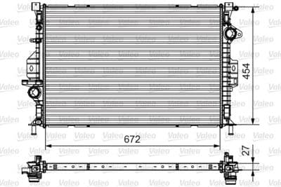 Radiador, refrigeración del motor VALEO 735601