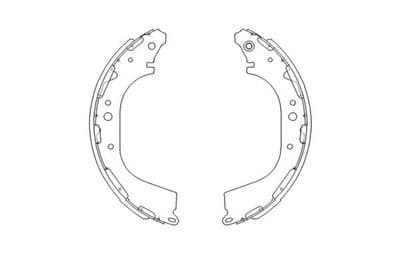 Juego de zapatas de frenos Kavo Parts KBS-7411
