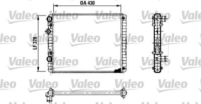 Radiador, refrigeración del motor VALEO 730956