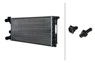 Radiador, refrigeración del motor HELLA 8MK 366 312-081