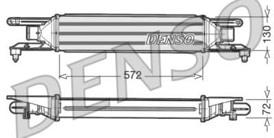 Radiador de aire de admisión DENSO DIT09105