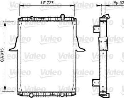 Radiador, refrigeración del motor VALEO 732335