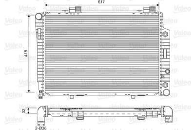 Radiador, refrigeración del motor VALEO 731805