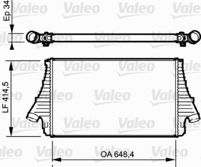 Radiador de aire de admisión VALEO 818818