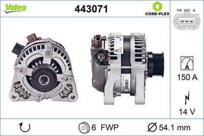 Alternador VALEO 443071