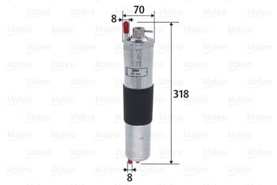Filtro combustible VALEO 587034