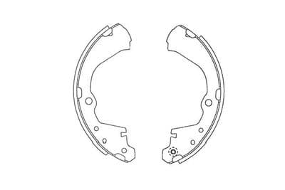 Juego de zapatas de frenos Kavo Parts BS-7432