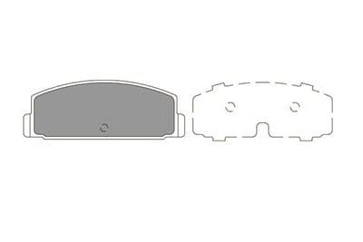 Juego de balatas de freno Kavo Parts KBP-5545