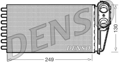 Radiador de calefacción, calefacción interior DENSO DRR21001