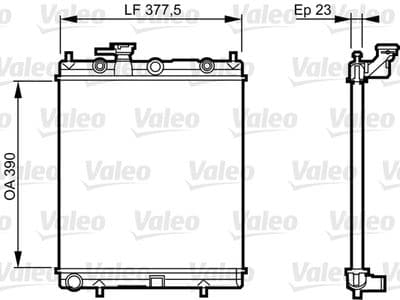 Radiador, refrigeración del motor VALEO 732718