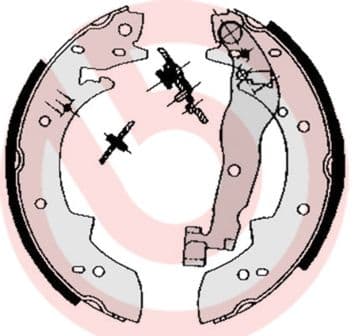 Juego de zapatas de frenos BREMBO S 68 511