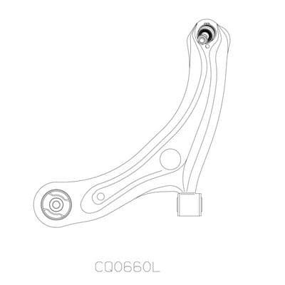 Brazo oscilante, suspensión de ruedas CTR CQ0660L