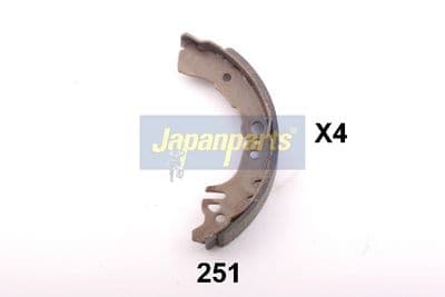 Juego de zapatas de frenos JAPANPARTS GF-251AF