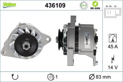 Alternador VALEO 436109