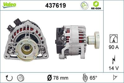 Alternador VALEO 437619
