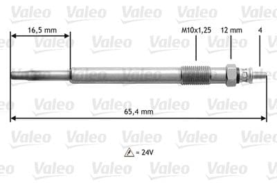 Bujía de precalentamiento VALEO 345169