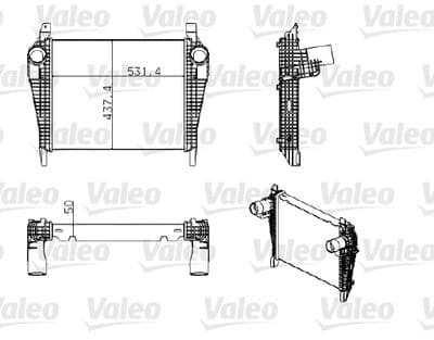 Radiador de aire de admisión VALEO 818777