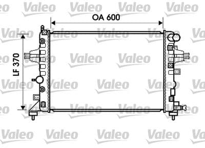 Radiador, refrigeración del motor VALEO 734381