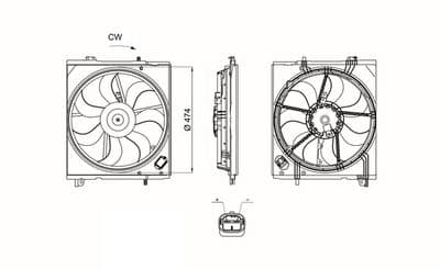 Ventilador, refrigeración del motor MAHLE CFF 658 000S