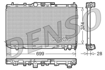Radiador, refrigeración del motor DENSO DRM50014