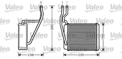 Radiador de calefacción, calefacción interior VALEO 812320