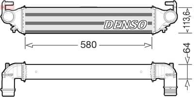 Radiador de aire de admisión DENSO DIT09117