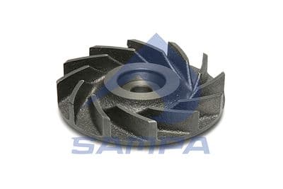 Rueda dentada, eje de la bomba de agua SAMPA 026.391