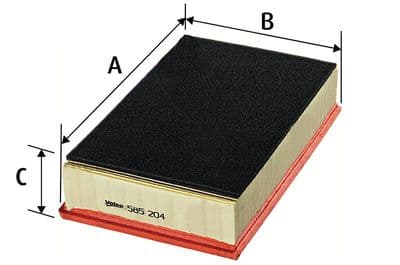 Filtro de aire VALEO 585204