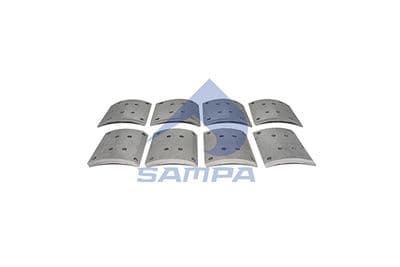 Juego de balatas de freno, freno de tambor SAMPA 096.636C