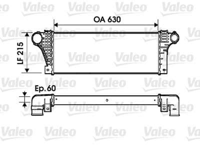 Radiador de aire de admisión VALEO 817941