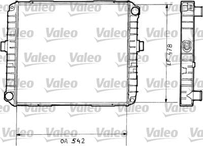 Radiador, refrigeración del motor VALEO 730377