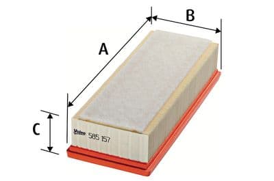 Filtro de aire VALEO 585157