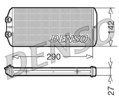 Radiador de calefacción, calefacción interior DENSO DRR07005