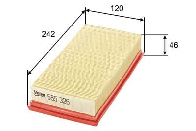 Filtro de aire VALEO 585326