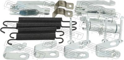 Juego de accesorios, zapatas de freno de estacionamiento FEBEST 1204-H1R-KIT