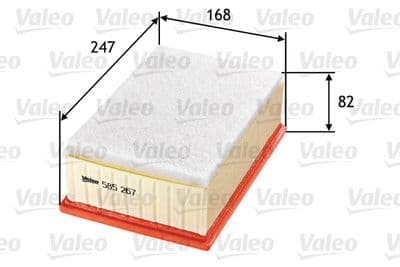Filtro de aire VALEO 585267