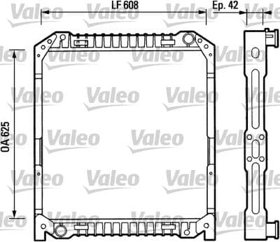 Radiador, refrigeración del motor VALEO 730379