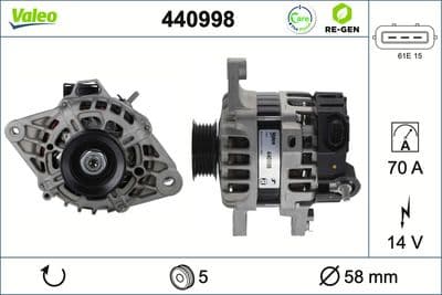 Alternador VALEO 440998
