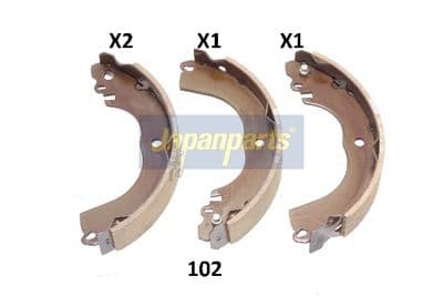 Juego de zapatas de frenos JAPANPARTS GF-102AF