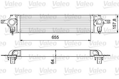 Radiador de aire de admisión VALEO 818358