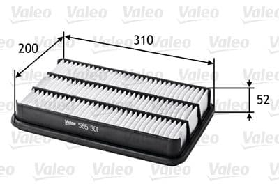 Filtro de aire VALEO 585301