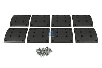 Juego de balatas de freno, freno de tambor DT Spare Parts 4.91133