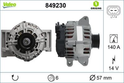 Alternador VALEO 849230
