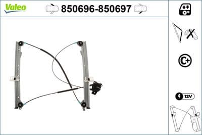 Elevador para ventanas VALEO 850696