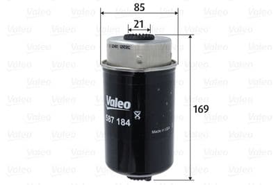 Filtro combustible VALEO 587184